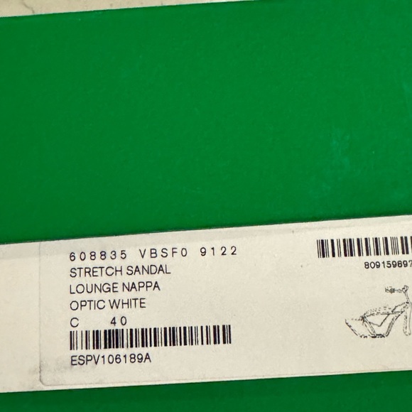 Bottega Veneta optic white stretch sandals - Picture 4 of 6